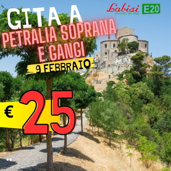 GITA IN BUS a Petralia Soprana e Gangi, i Borgo più belli -  9 Febbraio € 25