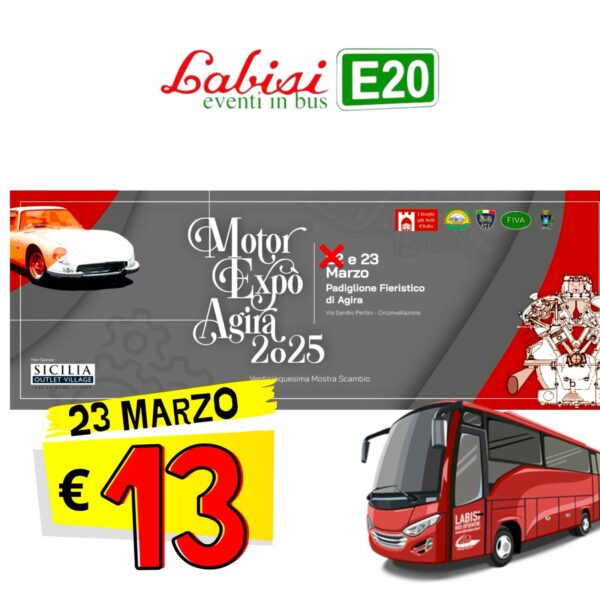 MOTOREXPO AGIRA 2025- 23 Marzo - € 13