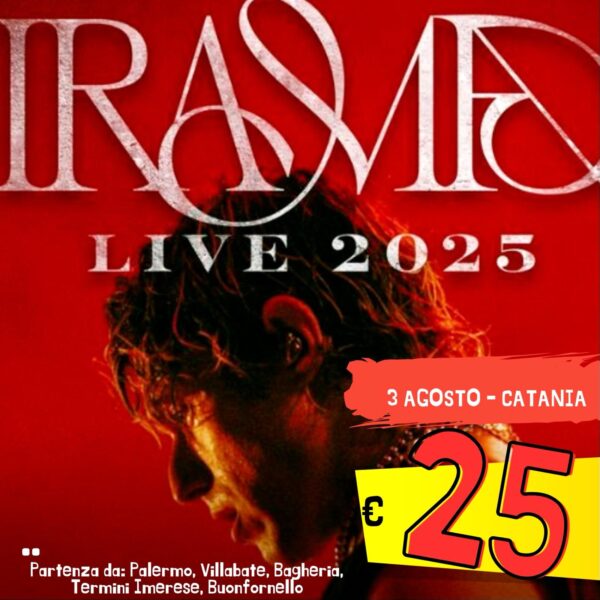 IRAMA LIVE 2025 - Villa Bellini a CATANIA  - 3 Agosto 2025 € 25