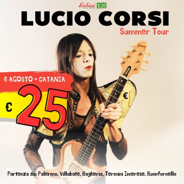 LUCIO CORSI - Villa Bellini a CATANIA  - 6 Agosto 2025 € 25